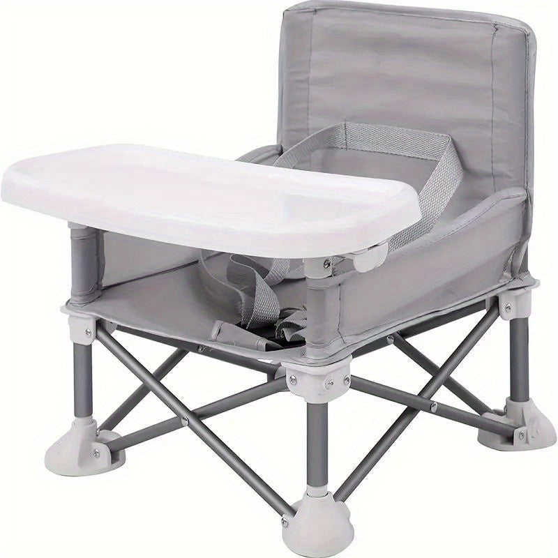 1pc Children's Folding Dining Chair, Portable, Detachable Plate, Suitable For Baby At Home Eating And Outdoor Picnic Dining Chair Easter Gift