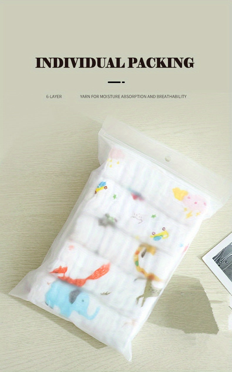 5pcs 30x30cm Cotton Soft Baby Towels, Baby Face Towels, Handkerchief, Bathing Feeding Face Washcloth, Wipe, Burp Cloths